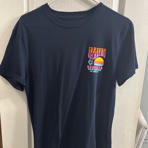 Navy Graphic T-Shirt with Colorful Print